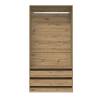 Artisan Oak Wardrobe - Stylish & Compact Storage Solution