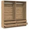 Artisan Oak Wardrobe - Stylish & Compact Storage Solution