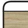 Sonoma Oak Metal Bed Frame 200x200 cm - Stylish and Sturdy