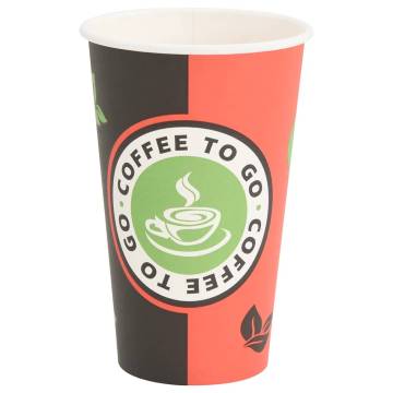 Paper Coffee Cups with Lids - 1000 pcs, 16oz | HipoMarket