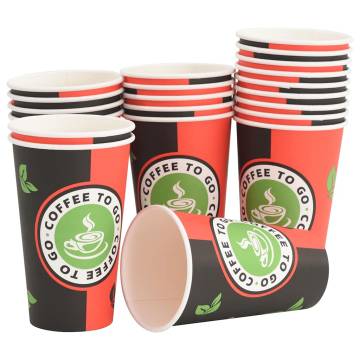 Paper Coffee Cups with Lids - 1000 pcs, 16oz | HipoMarket