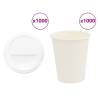  Paper Coffee Cups with Lids 1000 pcs 8oz 200ml Quantity in Package 1 Capacity 200 ml 