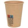 Paper Coffee Cups with Lids - 1000 pcs 12oz | Hipomarket UK