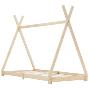 Kids Bed Frame - Solid Pine Wood 80x160 cm | HipoMarket