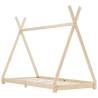 Kids Bed Frame - Solid Pine Wood 80x160 cm | HipoMarket