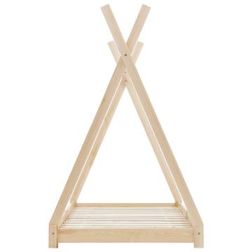 Kids Bed Frame - Solid Pine Wood 80x160 cm | HipoMarket