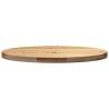 Solid Wood Oak Oval Table Top - 80x40x4 cm | Hipomarket UK