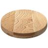 Solid Wood Oak Oval Table Top - 80x40x4 cm | Hipomarket UK