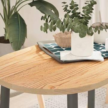 Solid Wood Oak Oval Table Top - 100x50 cm | HipoMarket