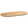 Solid Wood Oak Oval Table Top - 100x50 cm | HipoMarket