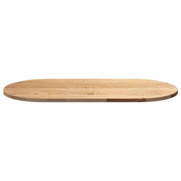 Solid Wood Oak Oval Table Top - 100x50 cm | HipoMarket