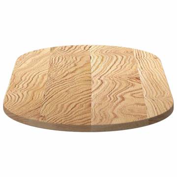 Solid Wood Oak Oval Table Top - 100x50 cm | HipoMarket