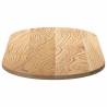 Solid Wood Oak Oval Table Top - 100x50 cm | HipoMarket