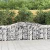 Arched Gabion Baskets 9 pcs 400x50x80/100 cm Galvanised Iron Size 400 x 50 x 80/100 cm Quantity in Package 9 