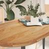  Table Top Light Brown 140x60x4 cm Solid Wood Oak Oval Colour light brown Size 140 x 60 x 4 cm Quantity in Package 1 