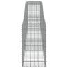 Arched Gabion Baskets - 9 pcs Galvanised Iron | HipoMarket