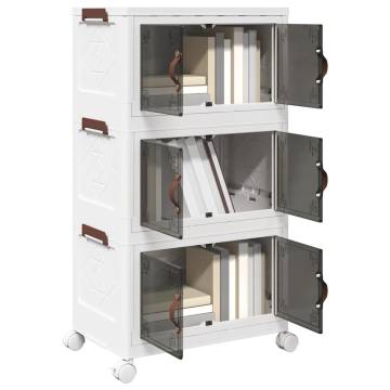 Stackable Storage Box with Wheels - 3-Tier, 28L | HipoMarket