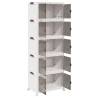 Stackable Storage Box with Wheels - 75L 5-Tier Organizer