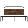 Smoked Oak Bed Frame 120x200 cm - Stylish & Sturdy