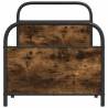 Smoked Oak Bed Frame 80x200 cm - Sturdy & Elegant Design