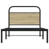 Sonoma Oak Bed Frame 100x200 cm - No Mattress Included