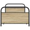 Robust Bed Frame Without Mattress - 100x190 cm Sonoma Oak