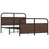 Bed Frame Without Mattress 120x200 cm - Brown Oak Design