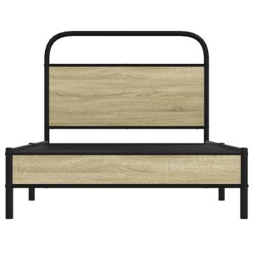 Sonoma Oak Bed Frame 107x203 cm - Sturdy & Elegant Design