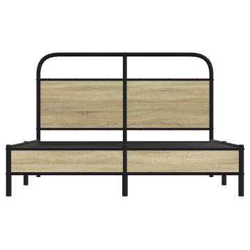 Robust Sonoma Oak Bed Frame 140x190 cm | Hipomarket