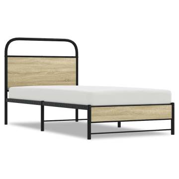 Sonoma Oak Bed Frame 80x200 cm - Stylish and Durable Design