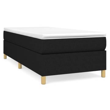 Black Single Fabric Bed Frame (UKIEFINO) - Stylish & Durable