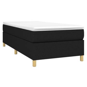 Black Single Fabric Bed Frame (UKIEFINO) - Stylish & Durable