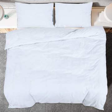 Duvet Cover Set White 135x200 cm Cotton - Soft & Elegant