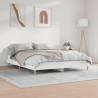 White Bed Frame 120x200 cm | Durable Engineered Wood | Hipomarket