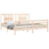 Solid Wood Super King Size Bed Frame - No Mattress Included