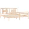 Solid Wood Super King Size Bed Frame - No Mattress Included