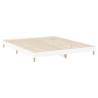 White Bed Frame 120x200 cm | Durable Engineered Wood | Hipomarket