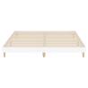 White Bed Frame 120x200 cm | Durable Engineered Wood | Hipomarket