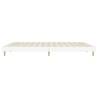 White Bed Frame 120x200 cm | Durable Engineered Wood | Hipomarket