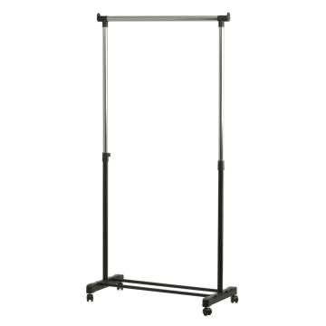 V-Part Adjustable Height Clothing Rack with Wheels | Hipomarket