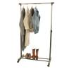 V-Part Adjustable Height Clothing Rack with Wheels | Hipomarket