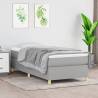  Bed Frame without Mattress Light Grey Single Fabric (UKIEFINO only) Colour light grey Size 3ft single Height 35 cm 