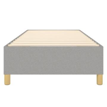 Light Grey Single Fabric Bed Frame - UKIEFINO