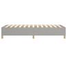 Light Grey Single Fabric Bed Frame - UKIEFINO