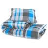 Duvet Cover Set Blue & Grey 140x200 cm Cotton - Hipomarket