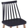 Elegant Black Plastic Dining Chairs Set of 4 | HiPo Market