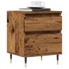  Bedside Cabinets 2 pcs Old Wood 40x35x50 cm Engineered Wood Colour old wood Quantity in Package 2 