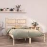 Bed Frame Solid Wood 120x200 cm Colour natural Size 120 x 200 cm 