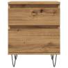 Stylish Artisan Oak Bedside Cabinet - 40x35x50 cm