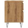 Stylish Artisan Oak Bedside Cabinet - 40x35x50 cm